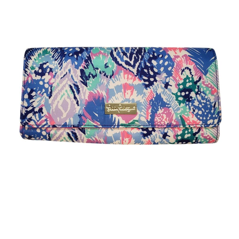 NWT Lilly Pulitser Travel Wallet Organizer Multicolor